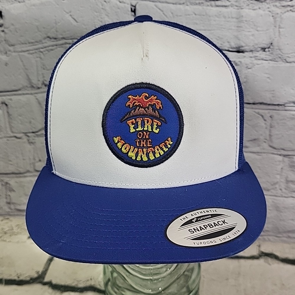 Fire On‎ The Mountain Patch Trucker Hat Mens Snapback Portland Advertising Cap
